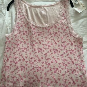 Gap × LoveShackFancy Modern Micro Floral
Tank Top  Pink Floral Size XL